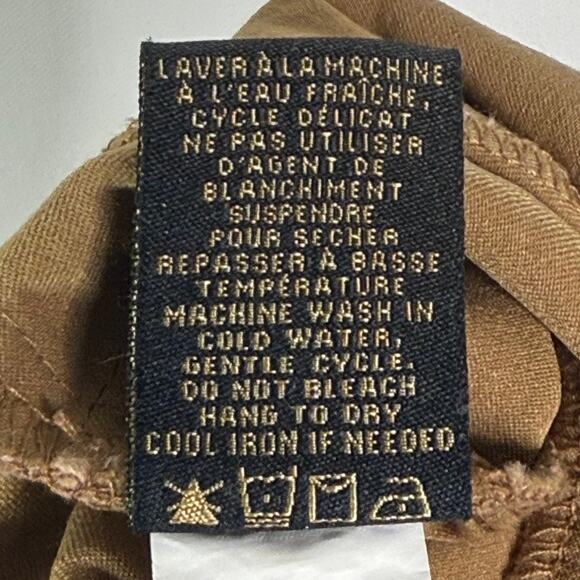 Renuar R1542 Cigarette Style Ankle Pant Brown Womens 14 Pull On Stretch Comfort - Picture 12 of 13